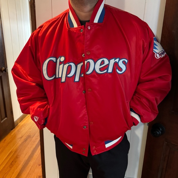 Throwback Hardwood Classics San Diego Clippers Bomber Jacket (XL) - Picture 3 of 11